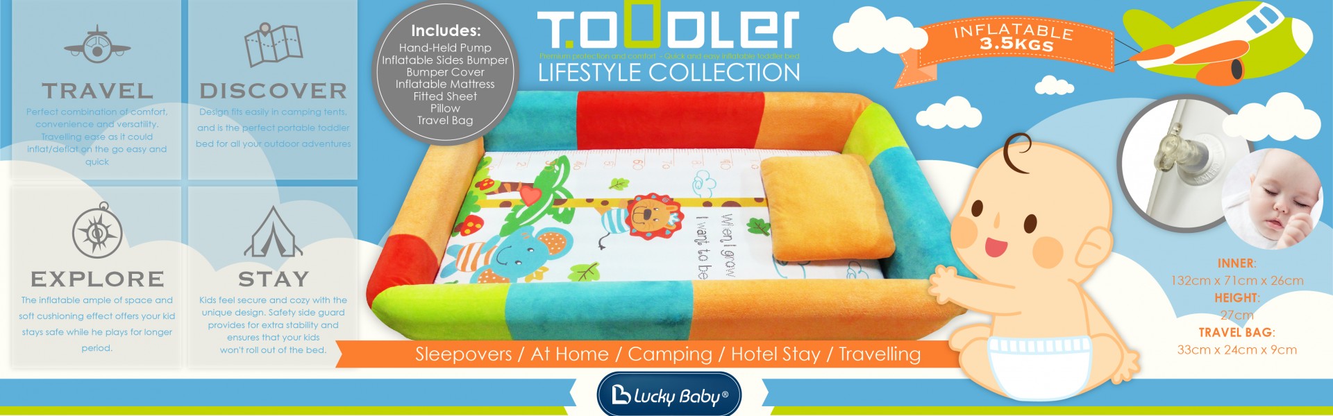 Lucky Baby Toddler Bed Banner
