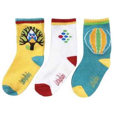 First Soks™ 3 Pairs Tot Socks - Owl